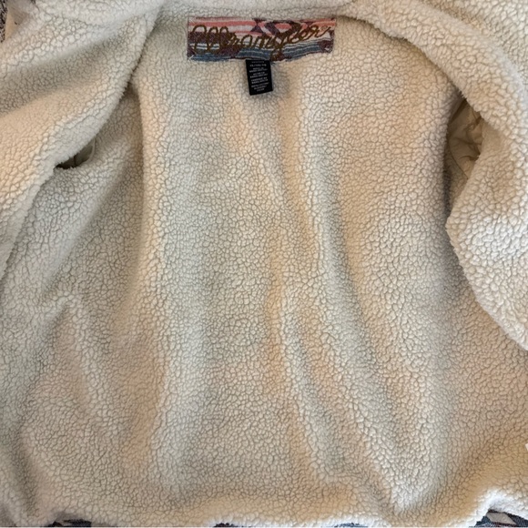 Wrangler Sherpa Lined Southwestern Print Button Up Jacket Womens Size XL - Picture 7 of 12